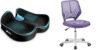 Yaheetech Sedia Ufficio Scrivania Senza Braccioli Girevole a Rotelle Ergonomica Portata