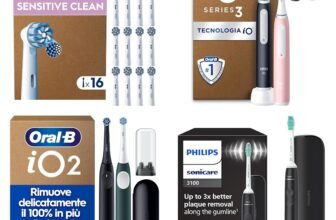 Philips Sonicare 3100 spazzolino elettrico sonico, sensore di pressione e timer