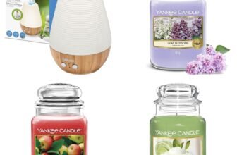 Yankee Candle Candela profumata in giara grande | Calce alla vaniglia | Durata Fino