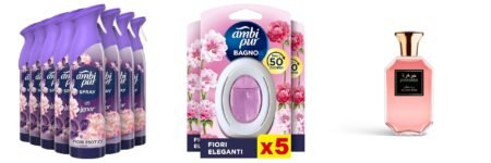 Ambi Pur Deodorante Ambiente Spray Fiori Esotici 185ml, Propellente Naturale Al 100%