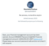 “Follow me” to this fake crypto exchange to claim $500