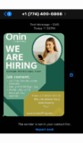 Watch out for the “We are hiring” remote online evaluator message scam