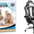 Yaheetech Sedia Gaming Ergonomica Massaggiante Reclinabile con Poggiatesta e Supporto
