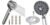 YEAUPE PRO Soffione doccia con 6 tipi di getto, soffione doccia con tubo da 1,6 m