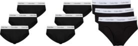 Calvin Klein Uomo Slip Hipster Confezione da 3 Intimo, Nero (Black)