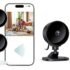 WOLFANG Telecamera WiFi Interno 1080P, Telecamera Sorveglianza Interno con Visione Notturna