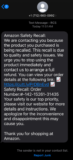 That “Amazon Safety Recall” message may well be a scam